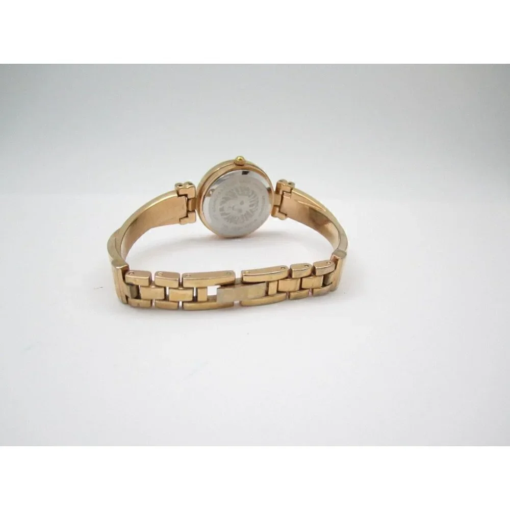 Women Anne Klein Crystals Quartz WR Analog Dial Causal Round Watch (G444)